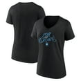 thumbnail image 1 of Women's Black Charlotte FC Hometown Collection Logo V-Neck T-Shirt, 1 of 3