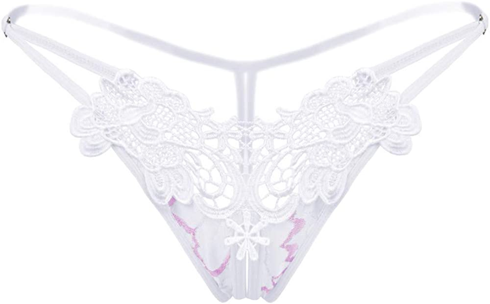 Women's Black Charming Thong Lingerie lace GString TBack Panties