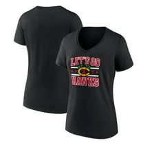 Women's Black Chicago Blackhawks Represent V-Neck T-Shirt