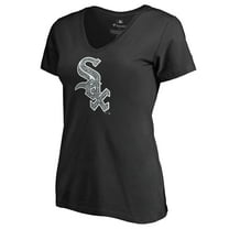 Women's Black Chicago White Sox Static Logo V-Neck T-Shirt