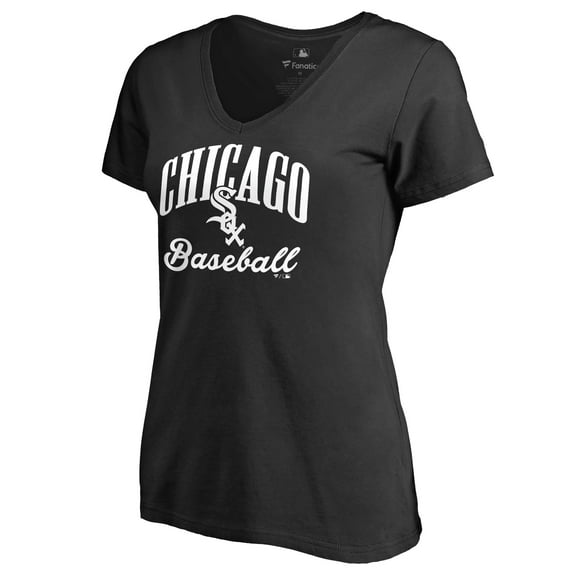 Women's Black Chicago White Sox Victory Script T-Shirt