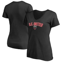 Women's Black D.C. United Victory Arch V-Neck T-Shirt