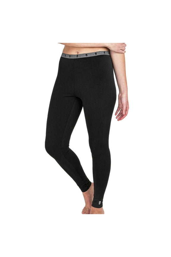 Women's Black FREE COUNTRY Mirotech Heat 2 Pair Base Layer Pants XL