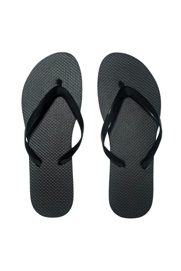 Women's Black Flip Flops Small