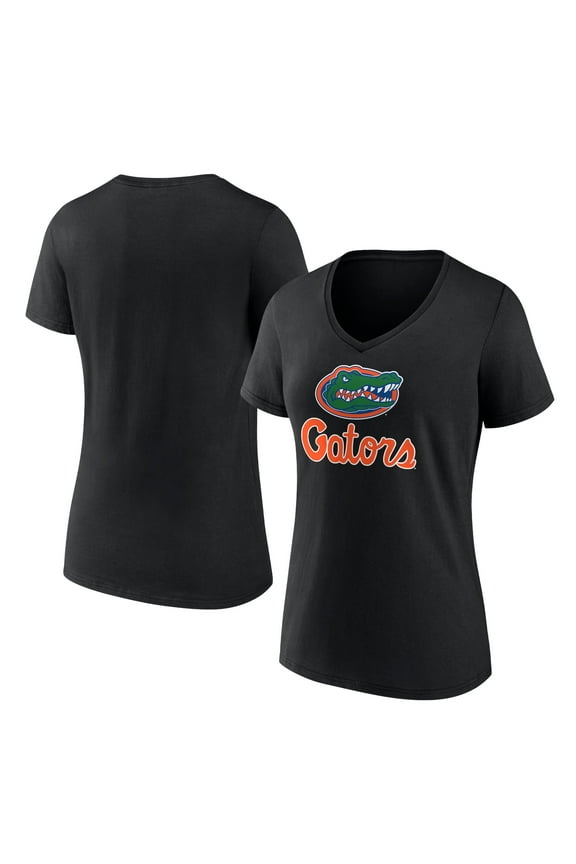 Women's Black Florida Gators Lockup Team V-Neck T-Shirt