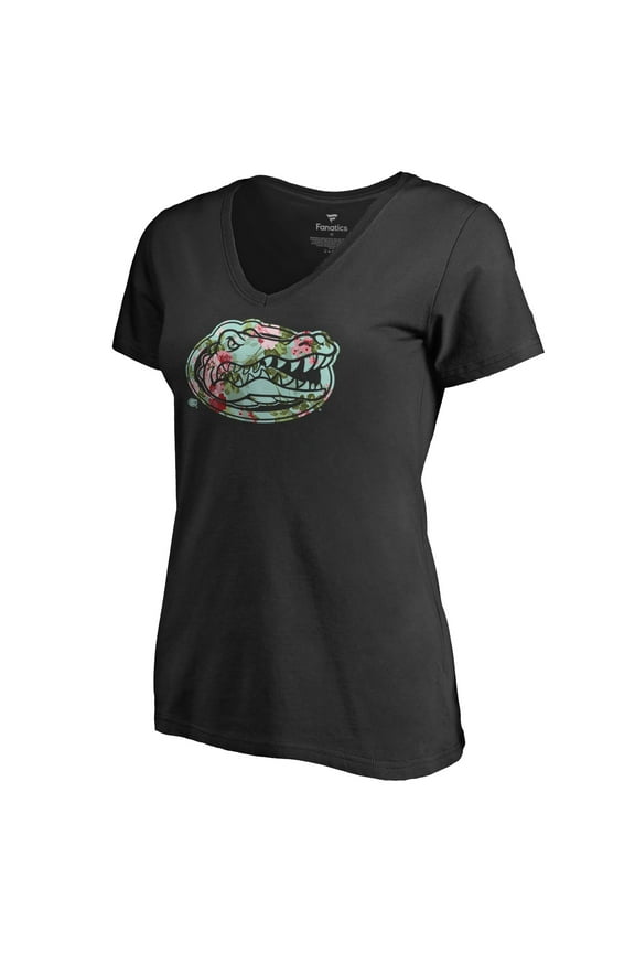 Women's Black Florida Gators Lovely V-Neck T-Shirt