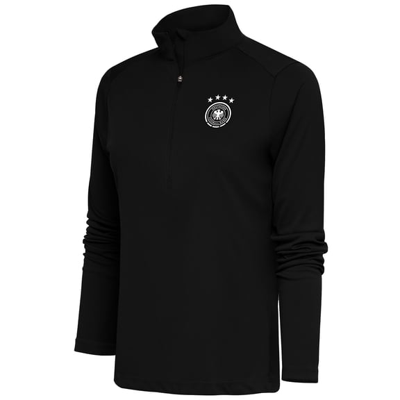 Women's Black Germany National Team Statement Half-Zip Pullover