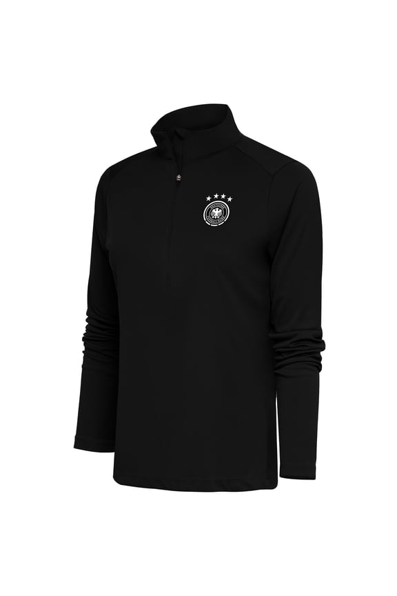 Women's Black Germany National Team Statement Half-Zip Pullover