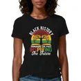 thumbnail image 1 of Women's Black History Month T-Shirt Honoring The Past Inspiring The Future Graphic Tee, 1 of 6
