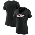 thumbnail image 1 of Women's Black Houston Rockets Alternate Logo V-Neck T-Shirt, 1 of 3