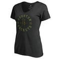 thumbnail image 1 of Women's Black Houston Rockets Liberty V-Neck T-Shirt, 1 of 3