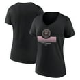 thumbnail image 1 of Women's Black Inter Miami CF Retreat V-Neck T-Shirt, 1 of 3
