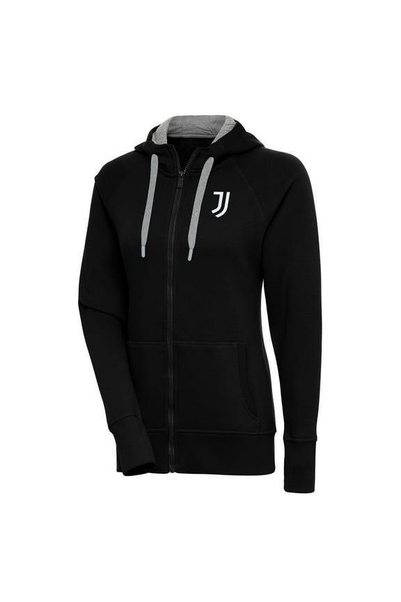 Women's Black Juventus Takeover Full-Zip Hoodie