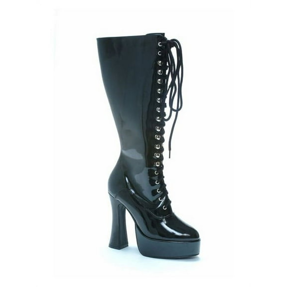 Women's Black Lace Knee High Boots