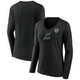 thumbnail image 1 of Women's Black Los Angeles Kings Forge Long Sleeve V-Neck T-Shirt, 1 of 3