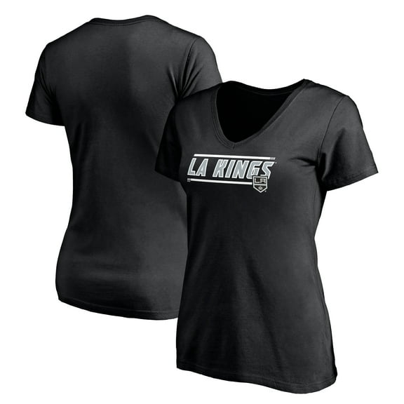 Women's Black Los Angeles Kings Mascot In Bounds V-Neck T-Shirt