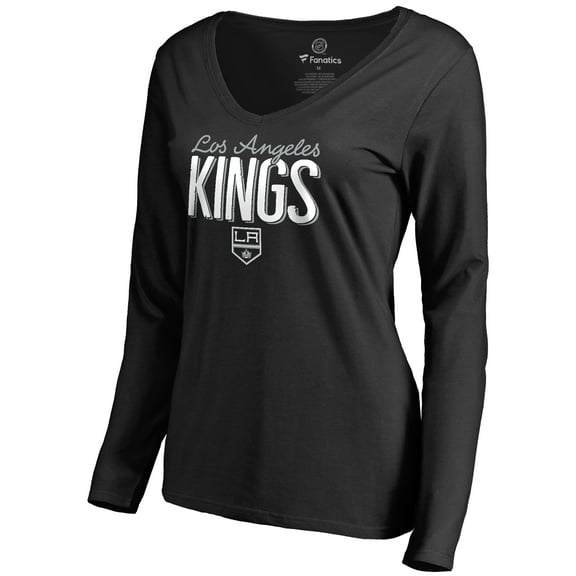 Women's Black Los Angeles Kings Nostalgia Long Sleeve T-Shirt