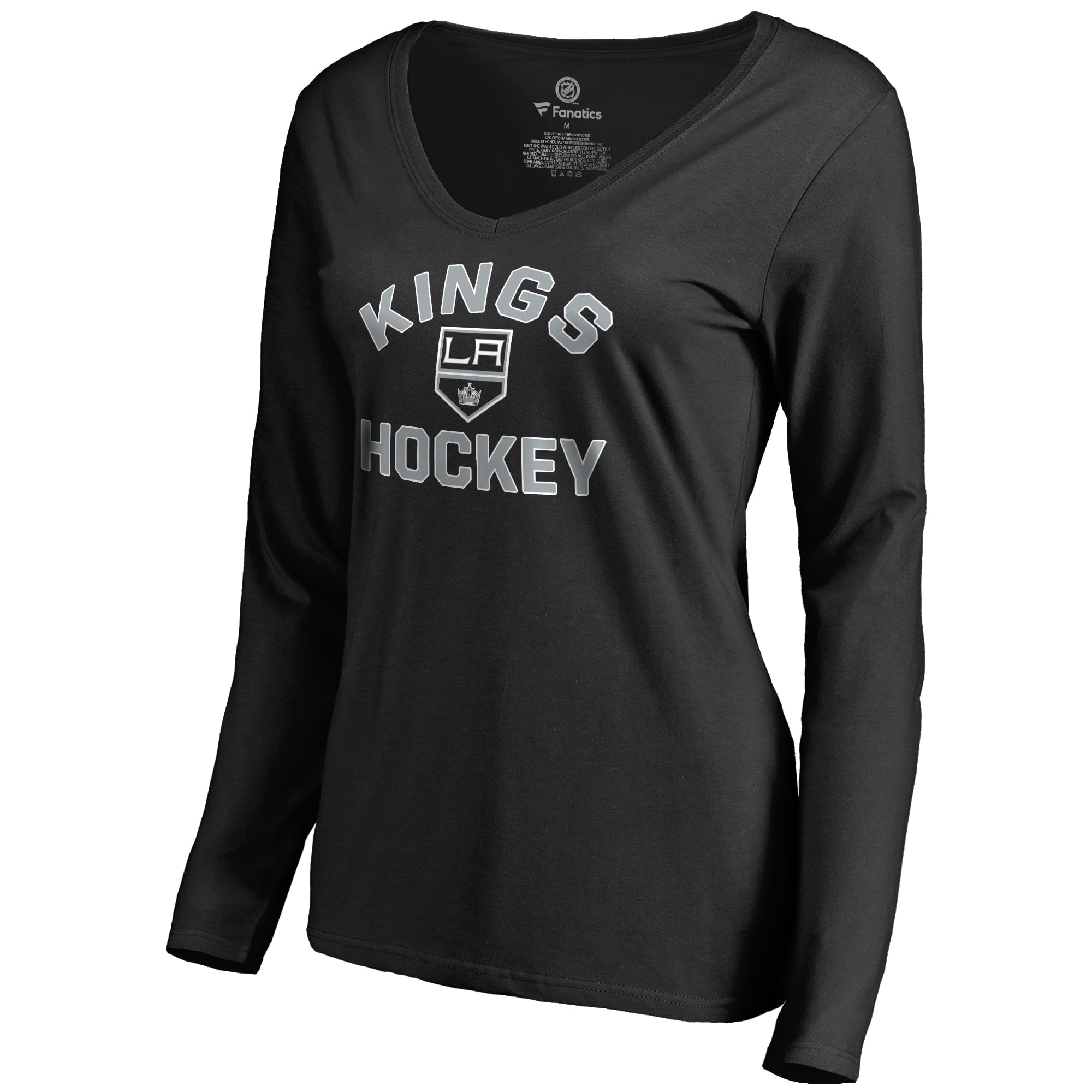 Women's Black Los Angeles Kings Overtime Long Sleeve TShirt