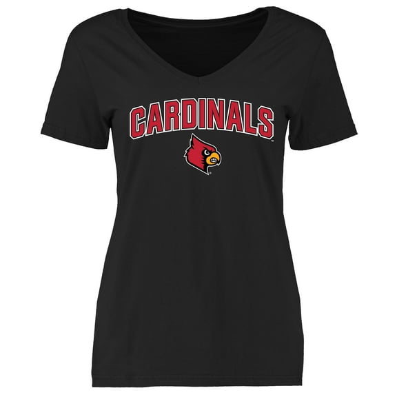 Women's Black Louisville Cardinals Proud Mascot T-Shirt