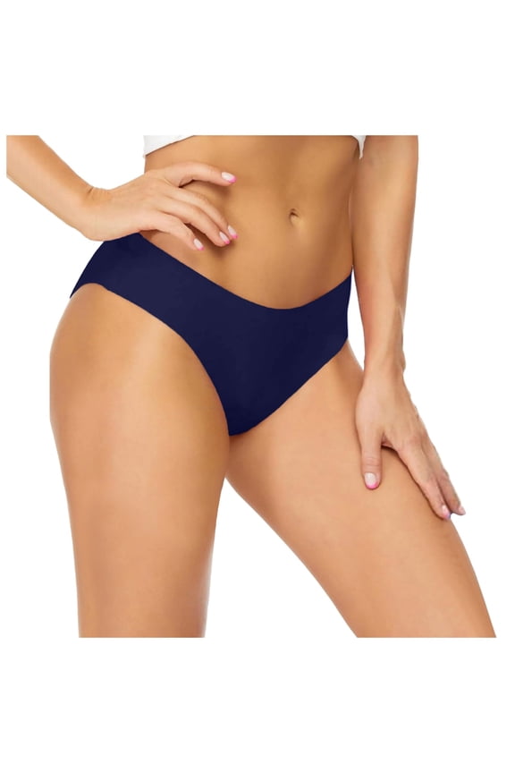 Women's Black Low Waisted Bikini Bottoms - Retro Full Coverage Swimsuit with Mid Waist Design