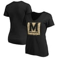 thumbnail image 1 of Women's Black Maryland Terrapins OHT Eagle V-Neck T-Shirt, 1 of 3