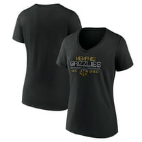 Women's  Black Memphis Grizzlies Core Hometown Launch V-Neck T-Shirt