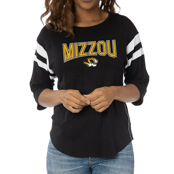 Women's Black Missouri Tigers Abigail Jersey T-Shirt