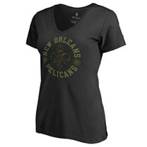 Women's Black New Orleans Pelicans Liberty V-Neck T-Shirt