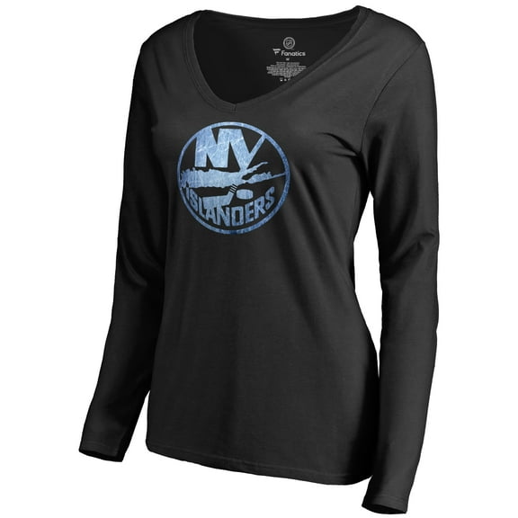 Women's Black New York Islanders Pond Hockey Long Sleeve T-Shirt