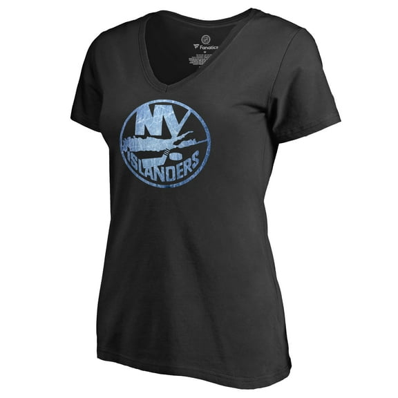 Women's Black New York Islanders Pond Hockey T-Shirt