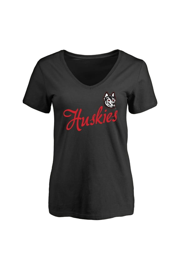Women's Black Northeastern Huskies Dora T-Shirt