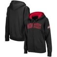 Women's Black Ohio State Buckeyes Arched Name FullZip Hoodie Color