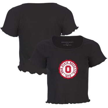 Women's Black Ohio State Buckeyes Baby Top T-Shirt