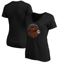 Women's Black Oregon State Beavers Hometown Collection Great State V-Neck T-Shirt