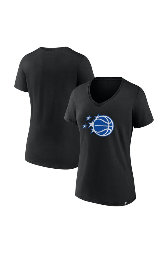 Women's Black Orlando Magic Essential V-Neck T-Shirt