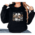 thumbnail image 1 of Women's Black Oversized Hoodie 2026 Happy New Year Luxury Collage Graphic Print Casual Pullover Hooded Sweatshirt S-2XL, 1 of 5