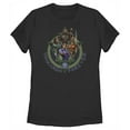 thumbnail image 1 of Women's Black Panther: Wakanda Forever Character Portrait Triangles Graphic Tee Black Large, 1 of 4