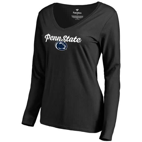 Women's Black Penn State Nittany Lions Freehand Long Sleeve T-Shirt