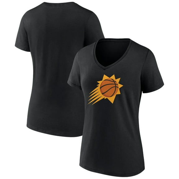 Women's Black Phoenix Suns Alternate Logo V-Neck T-Shirt