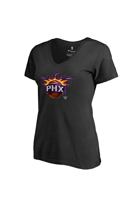 Women's Black Phoenix Suns Midnight Mascot V-Neck T-Shirt