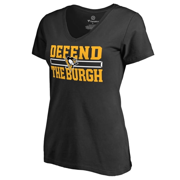Women's Black Pittsburgh Penguins Hometown Collection Defend T-Shirt