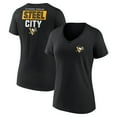 thumbnail image 1 of Women's Black Pittsburgh Penguins Territorial V-Neck T-Shirt, 1 of 3