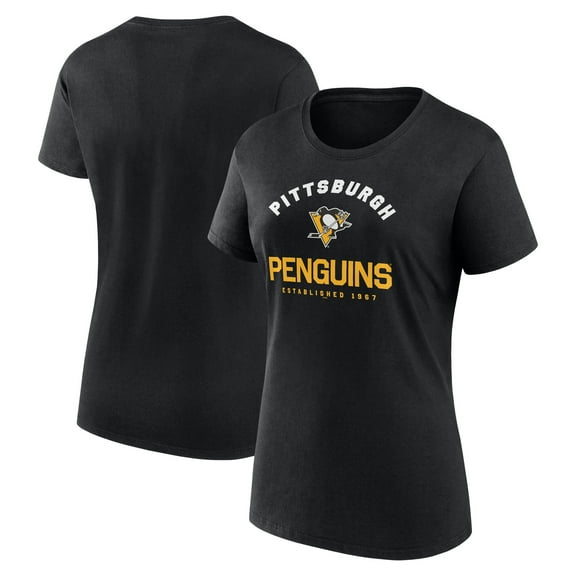 Women's Logo Athletic Black Pittsburgh Penguins Unrivaled T-Shirt