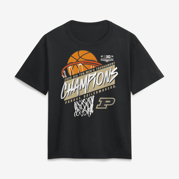 Women's Black Purdue Boilermakers 2026 Big Ten Men's Basketball Tournament Champions T-Shirt