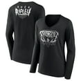 thumbnail image 1 of Women's Black Rhea Ripley This Is My Brutality V-Neck Long Sleeve T-Shirt, 1 of 3