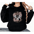 thumbnail image 1 of Women's Black Rock & Roll "Til I Die" Print Hoodie S-2XL Music Lover Casual Tops, 1 of 5
