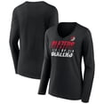 thumbnail image 1 of Women's Black San Antonio Spurs Tumble V-Neck Long Sleeve T-Shirt, 1 of 3