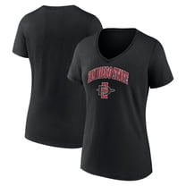 Women's Black San Diego State Aztecs Campus V-Neck T-Shirt