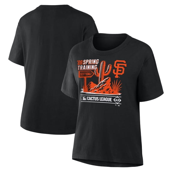 Women's Black San Francisco Giants 2026 Spring Training Cactus League Hometown Special T-Shirt