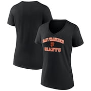 Women's Black San Francisco Giants Heart and Soul V-Neck T-Shirt
